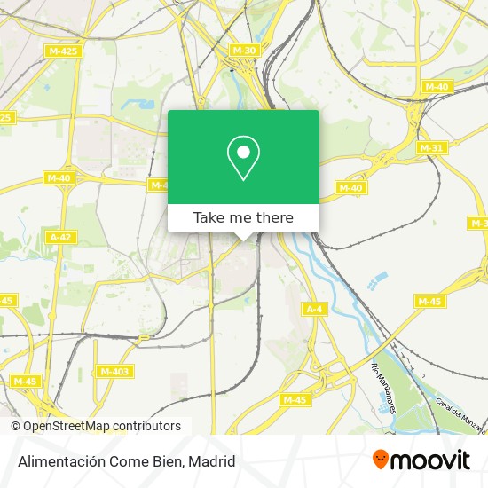 Alimentación Come Bien map