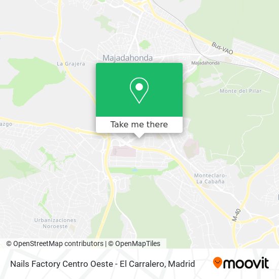 Nails Factory Centro Oeste - El Carralero map