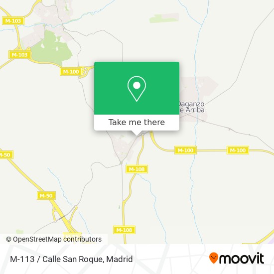 M-113 / Calle San Roque map