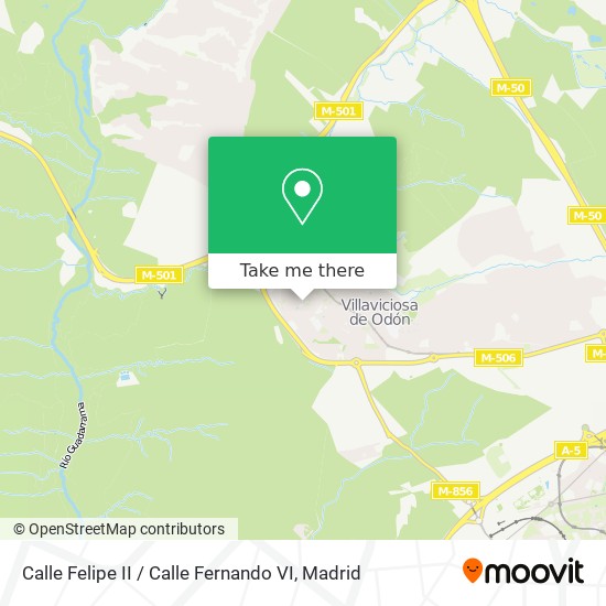 mapa Calle Felipe II / Calle Fernando VI