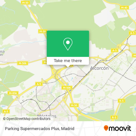 mapa Parking Supermercados Plus