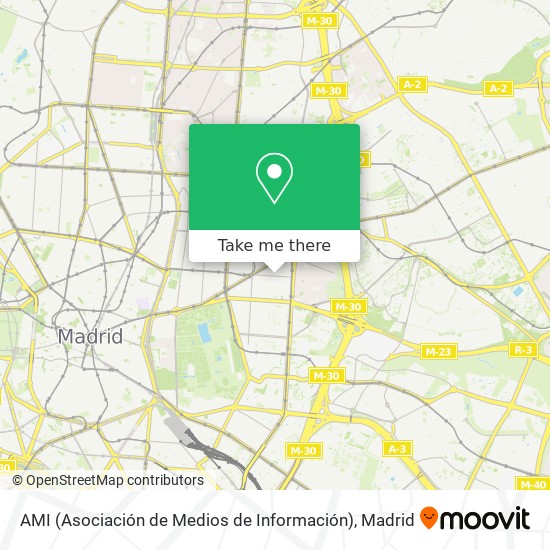 mapa AMI (Asociación de Medios de Información)