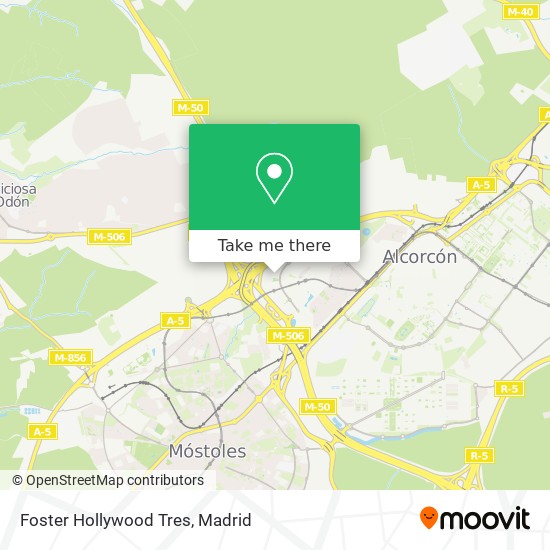 mapa Foster Hollywood Tres