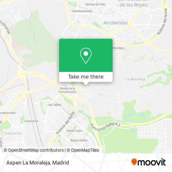 Aspen La Moraleja map