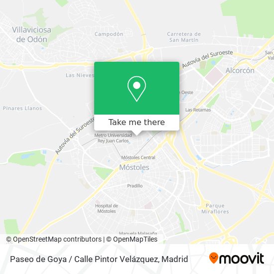 Paseo de Goya / Calle Pintor Velázquez map