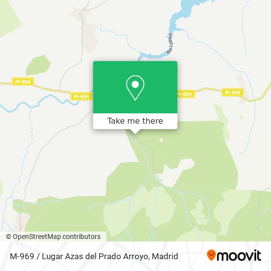 mapa M-969 / Lugar Azas del Prado Arroyo