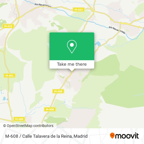 M-608 / Calle Talavera de la Reina map