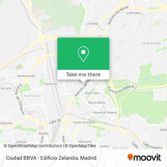 Ciudad BBVA - Edificio Zelandia map