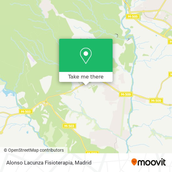 Alonso Lacunza Fisioterapia map