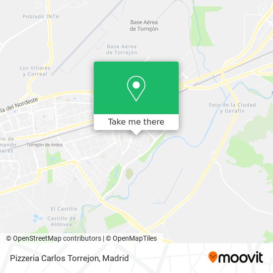 mapa Pizzeria Carlos Torrejon