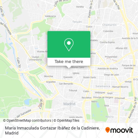María Inmaculada Gortazar Ibáñez de la Cadiniere map