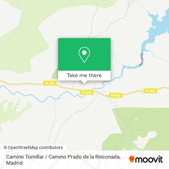 mapa Camino Tomillar / Camino Prado de la Rinconada
