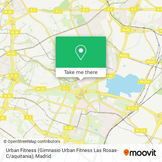 mapa Urban Fitness (Gimnasio Urban Fitness Las Rosas-C / aquitania)