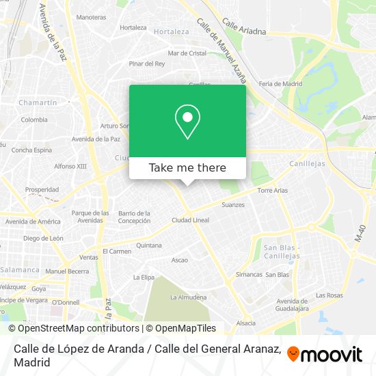Calle de López de Aranda / Calle del General Aranaz map