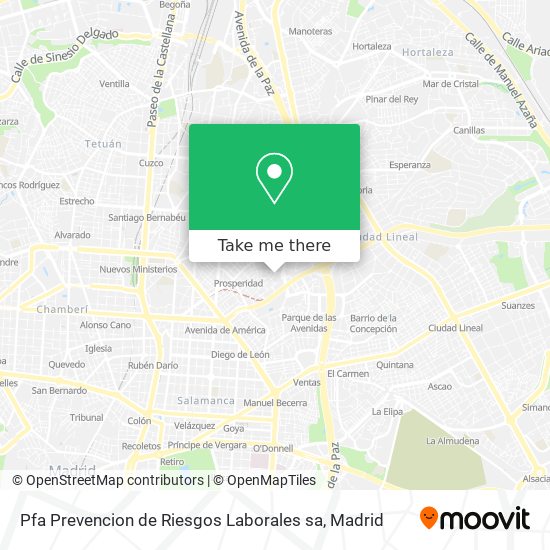 Pfa Prevencion de Riesgos Laborales sa map
