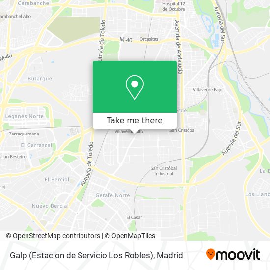 Galp (Estacion de Servicio Los Robles) map