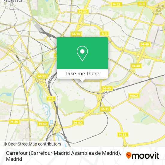 mapa Carrefour (Carrefour-Madrid Asamblea de Madrid)