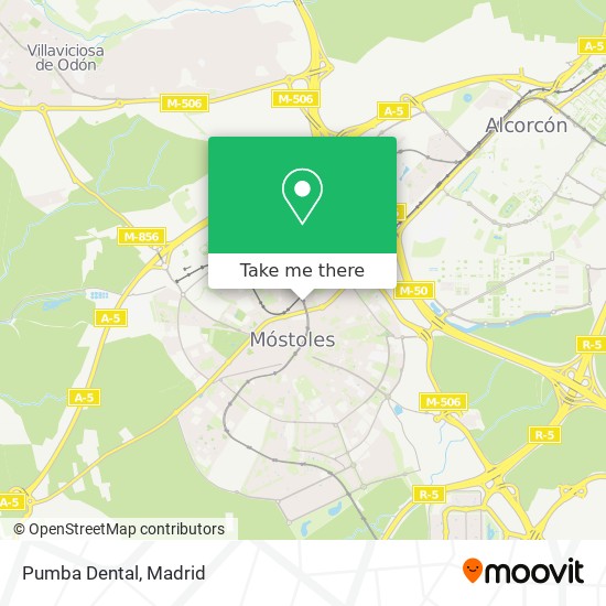 mapa Pumba Dental