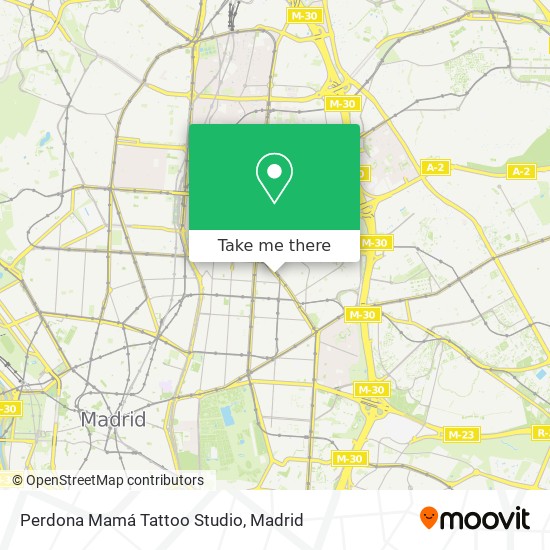 Perdona Mamá Tattoo Studio map