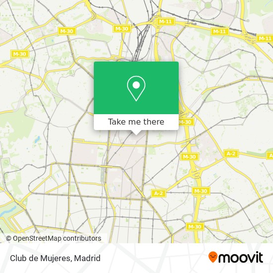 Club de Mujeres map