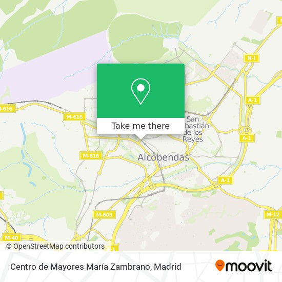 Centro de Mayores María Zambrano map