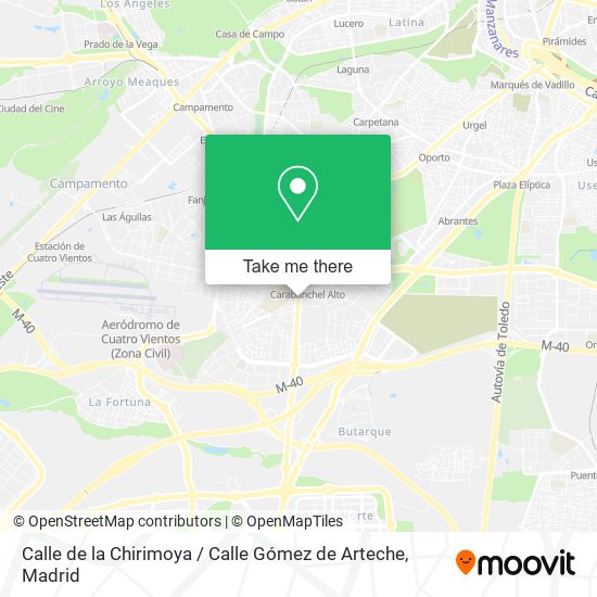 Calle de la Chirimoya / Calle Gómez de Arteche map