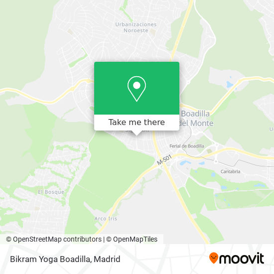 Bikram Yoga Boadilla map