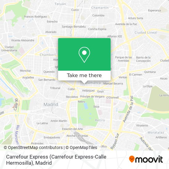 Carrefour Express (Carrefour Express-Calle Hermosilla) map