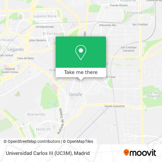 Universidad Carlos III (UC3M) map