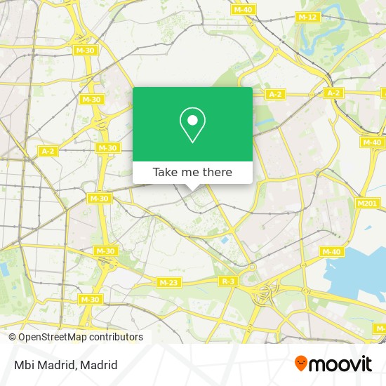 Mbi Madrid map