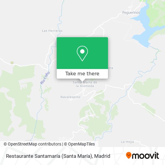 mapa Restaurante Santamaría (Santa María)