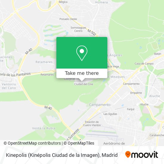 Kinepolis (Kinépolis Ciudad de la Imagen) map