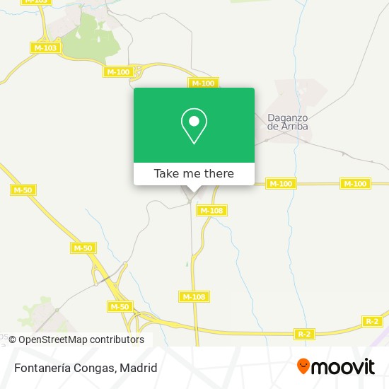 Fontanería Congas map