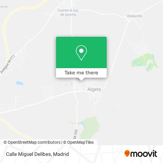 Calle Miguel Delíbes map