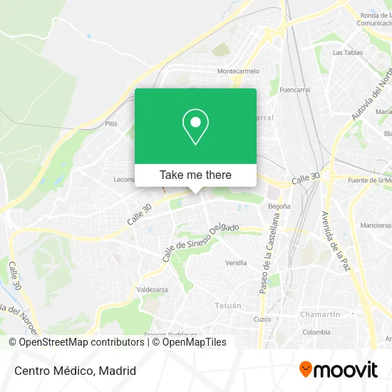Centro Médico map