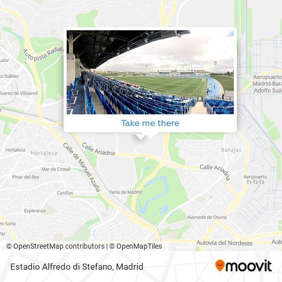 Estadio Alfredo di Stefano map