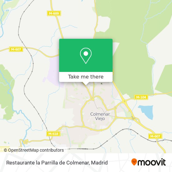 Restaurante la Parrilla de Colmenar map