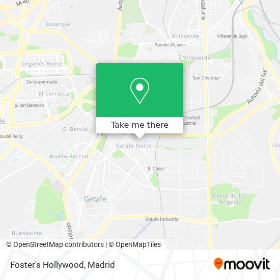 mapa Foster's Hollywood