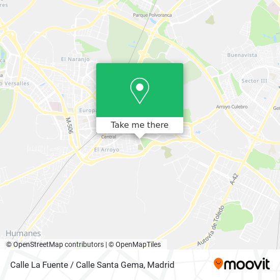 Calle La Fuente / Calle Santa Gema map