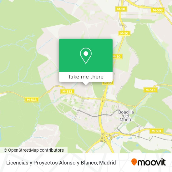 Licencias y Proyectos Alonso y Blanco map
