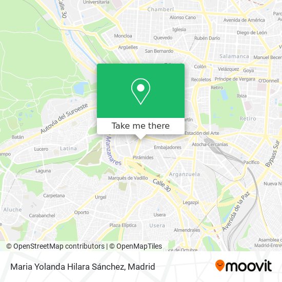 Maria Yolanda Hilara Sánchez map