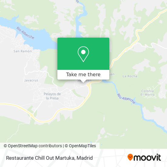 mapa Restaurante Chill Out Martuka