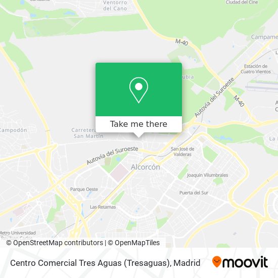 Centro Comercial Tres Aguas (Tresaguas) map