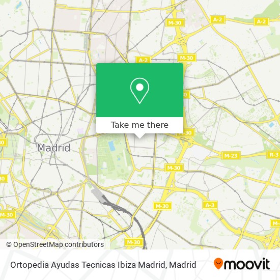 Ortopedia Ayudas Tecnicas Ibiza Madrid map