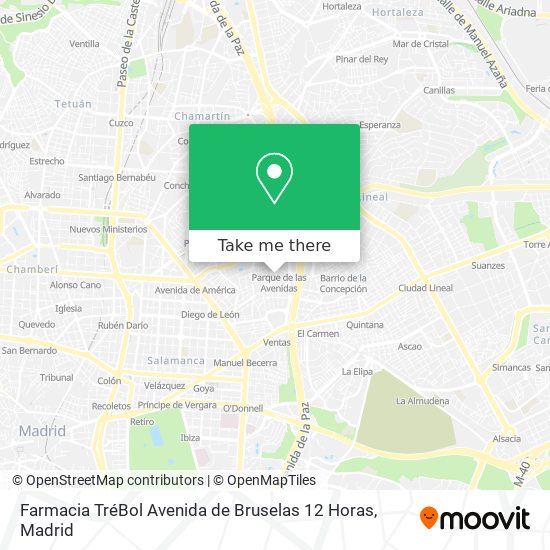 Farmacia TréBol Avenida de Bruselas 12 Horas map