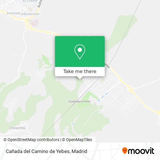 mapa Cañada del Camino de Yebes