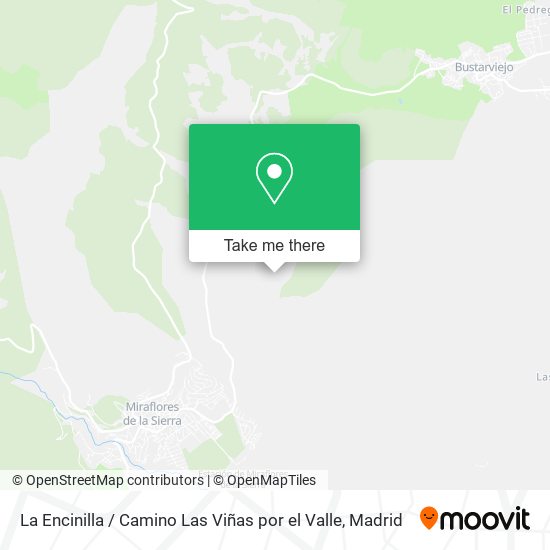 La Encinilla / Camino Las Viñas por el Valle map