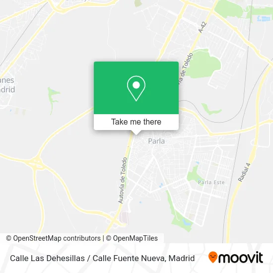 Calle Las Dehesillas / Calle Fuente Nueva map