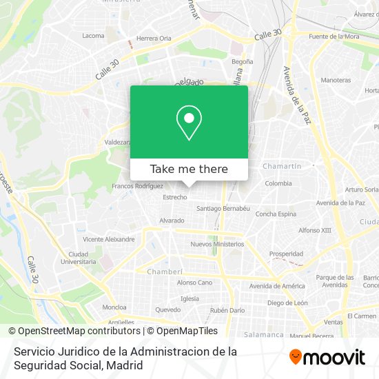 Servicio Juridico de la Administracion de la Seguridad Social map