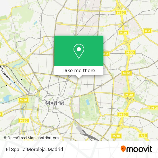 El Spa La Moraleja map